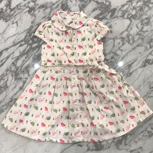 6/$15 Turtles tulips tennis/polo dress Gymboree